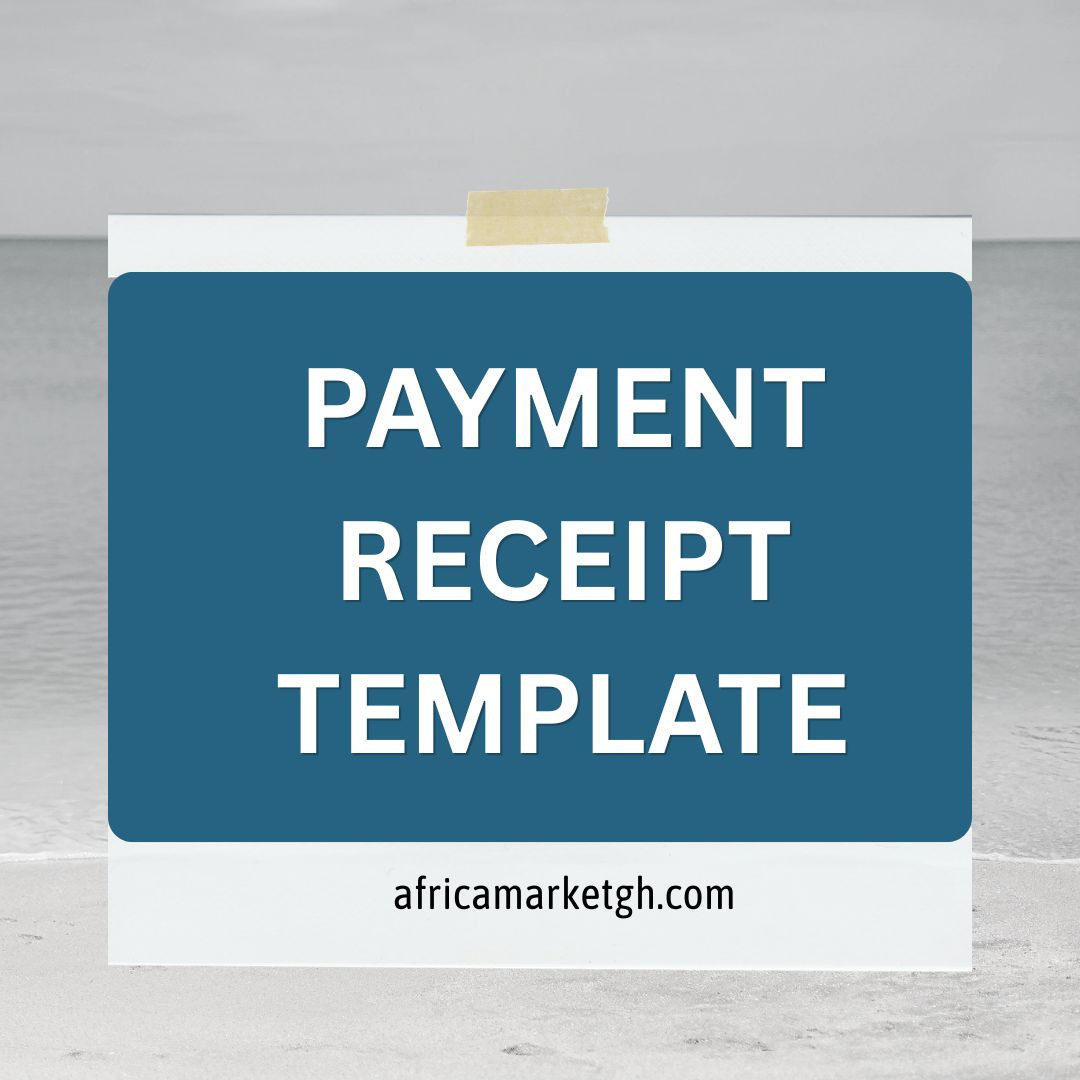 PAYMENT RECEIPT TEMPLATE